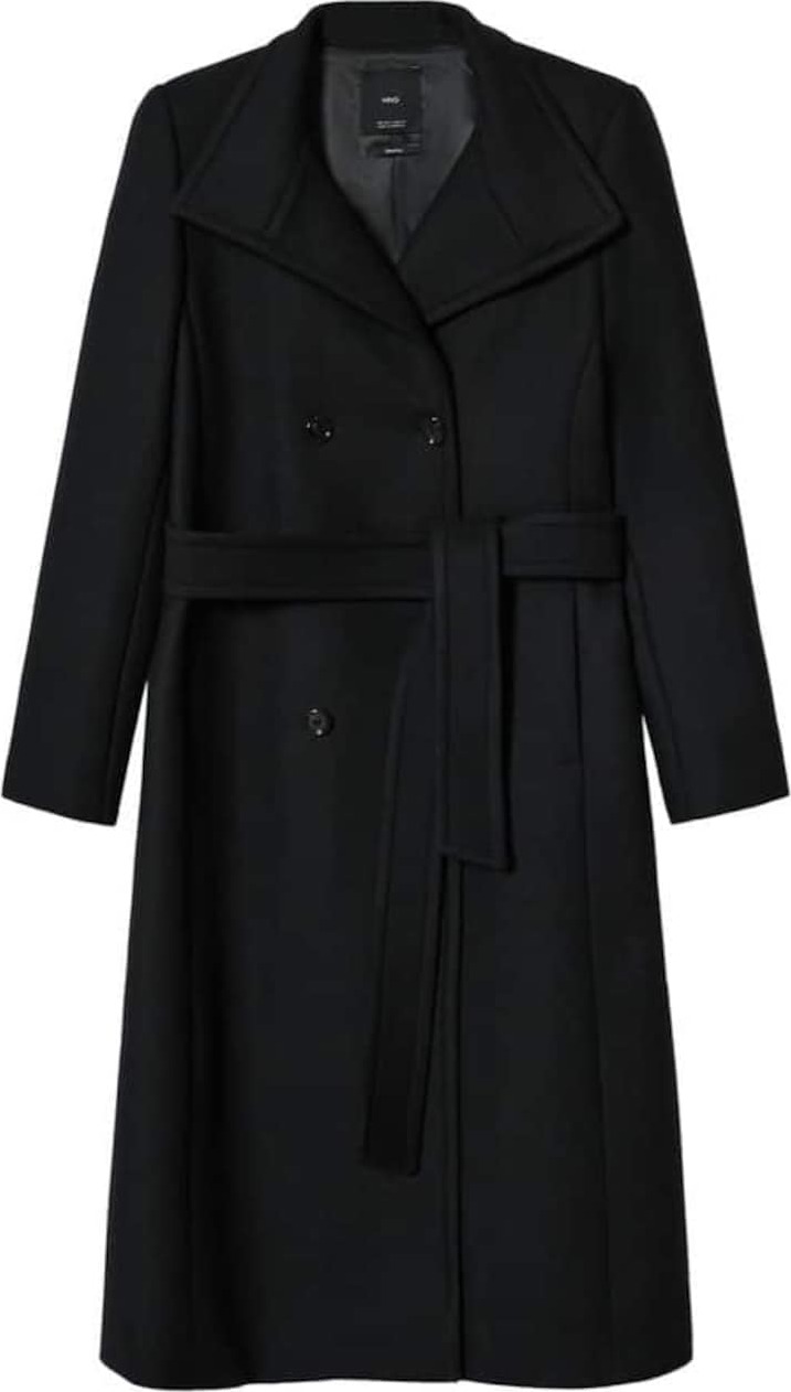 MANGO Zimní kabát 'sirenita' černá