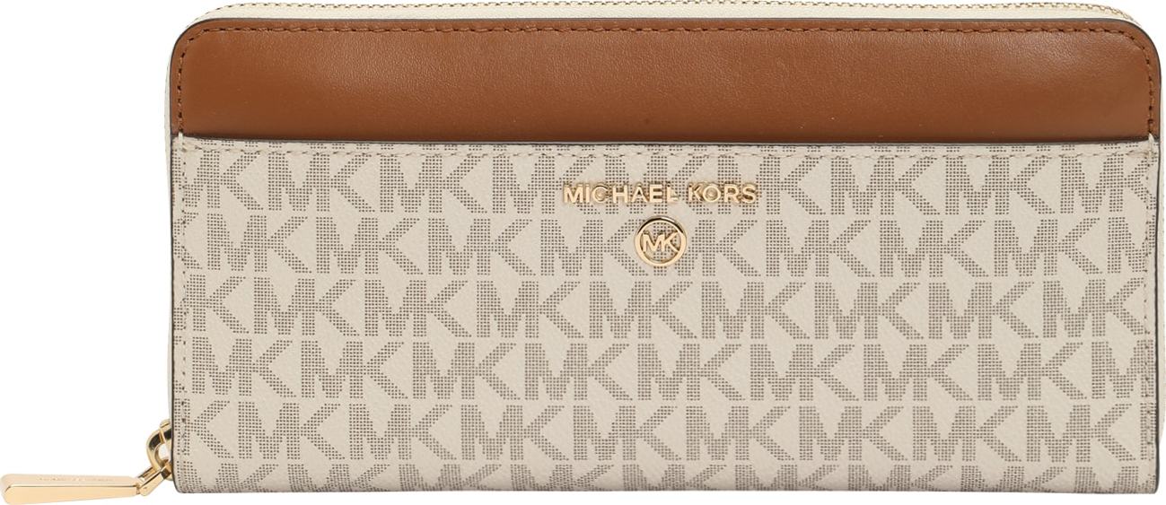 MICHAEL Michael Kors Peněženka 'MONEY PIECES' krémová / hnědá