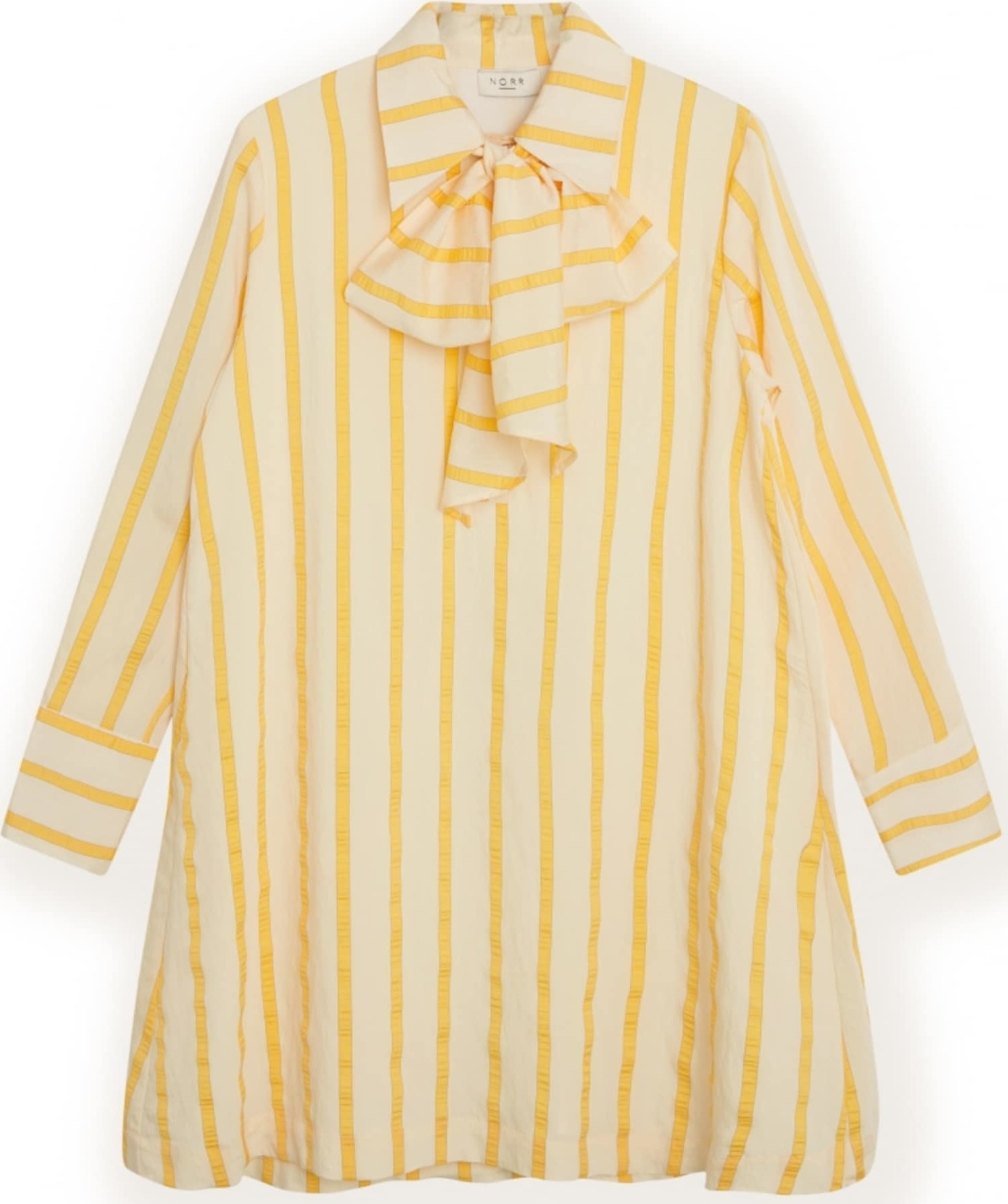NORR Košilové šaty 'Coby' žlutá / světle žlutá