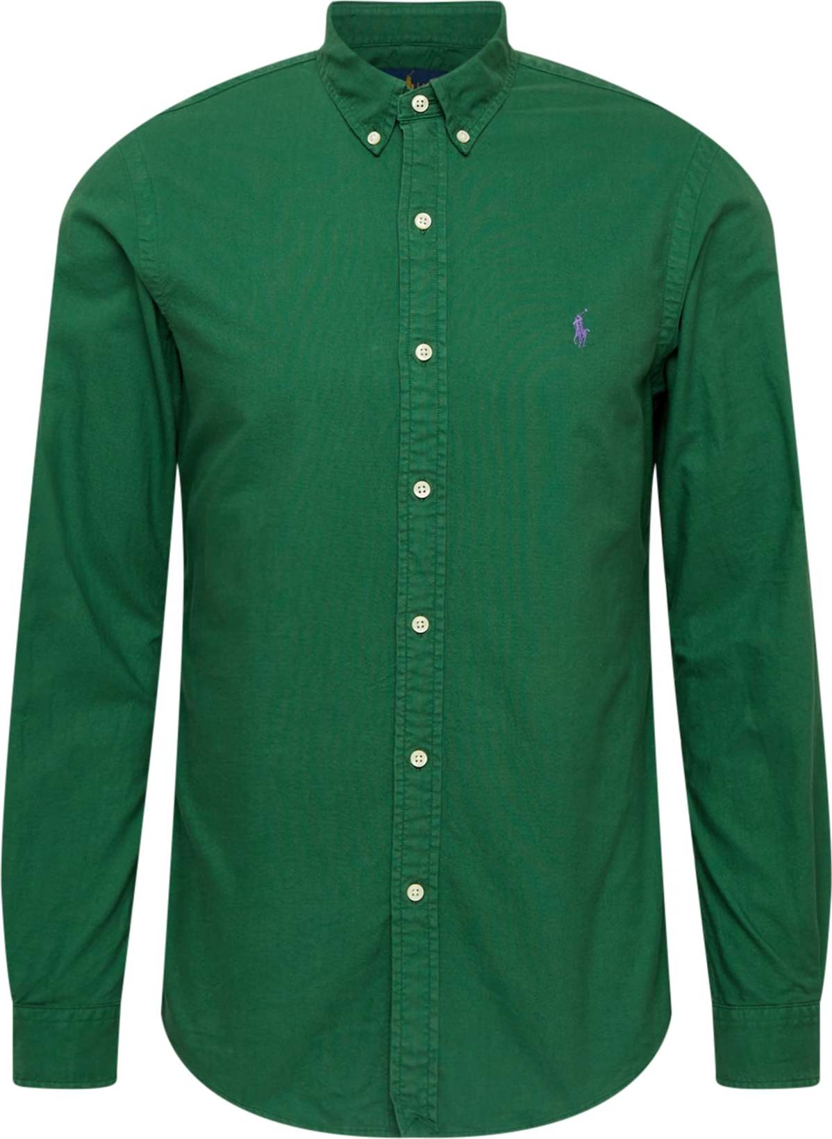 Polo Ralph Lauren Košile 'SLBDPPCS-LONG SLEEVE' zelená / světle fialová