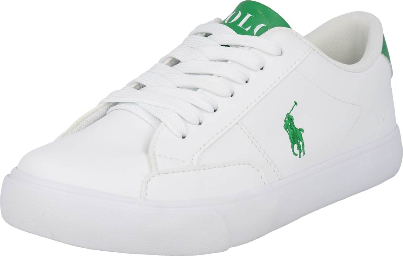 Polo Ralph Lauren Tenisky 'THERON IV' bílá / zelená