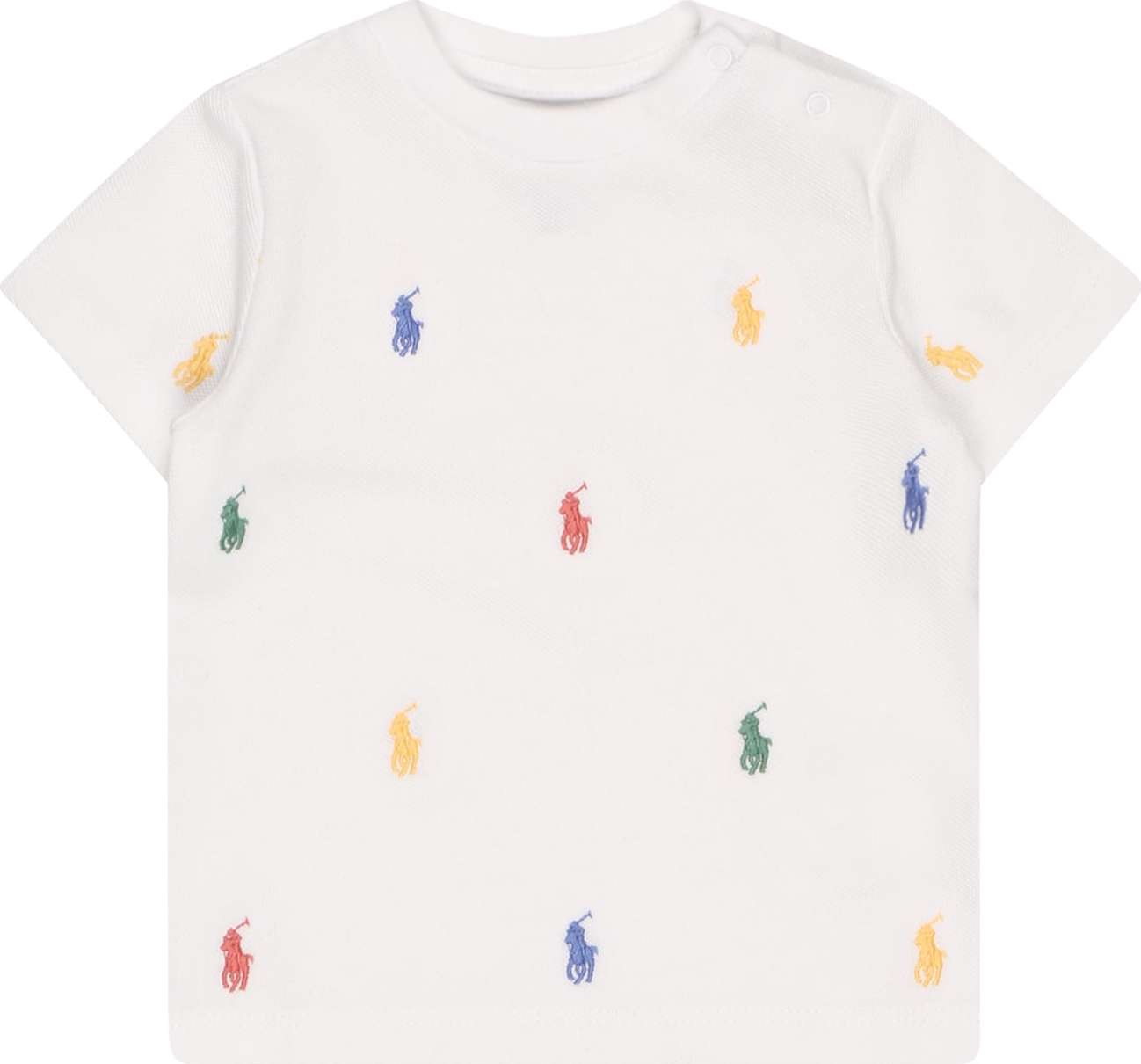 Polo Ralph Lauren Tričko bílá / modrá / zelená / červená