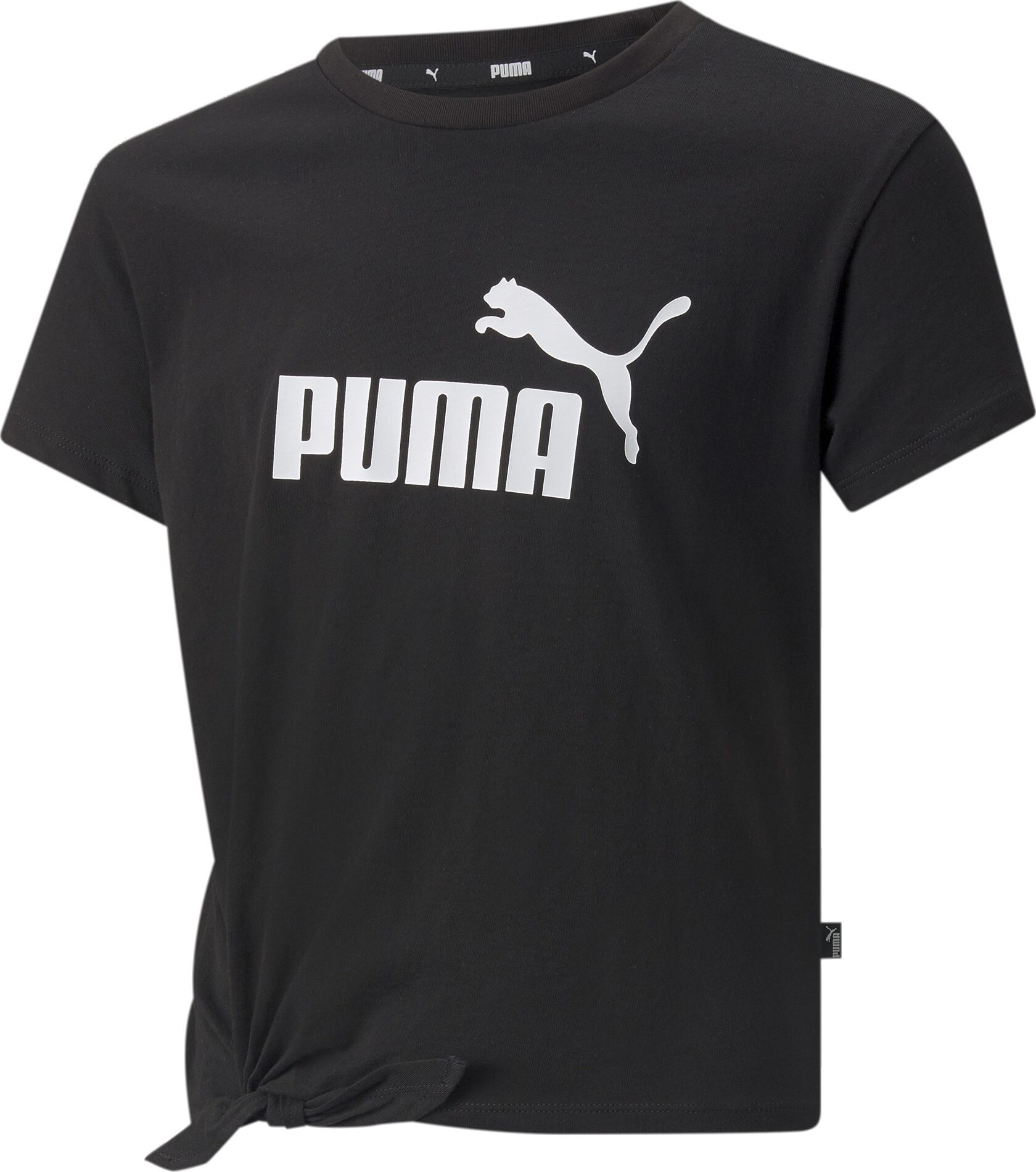 PUMA Tričko černá / bílá