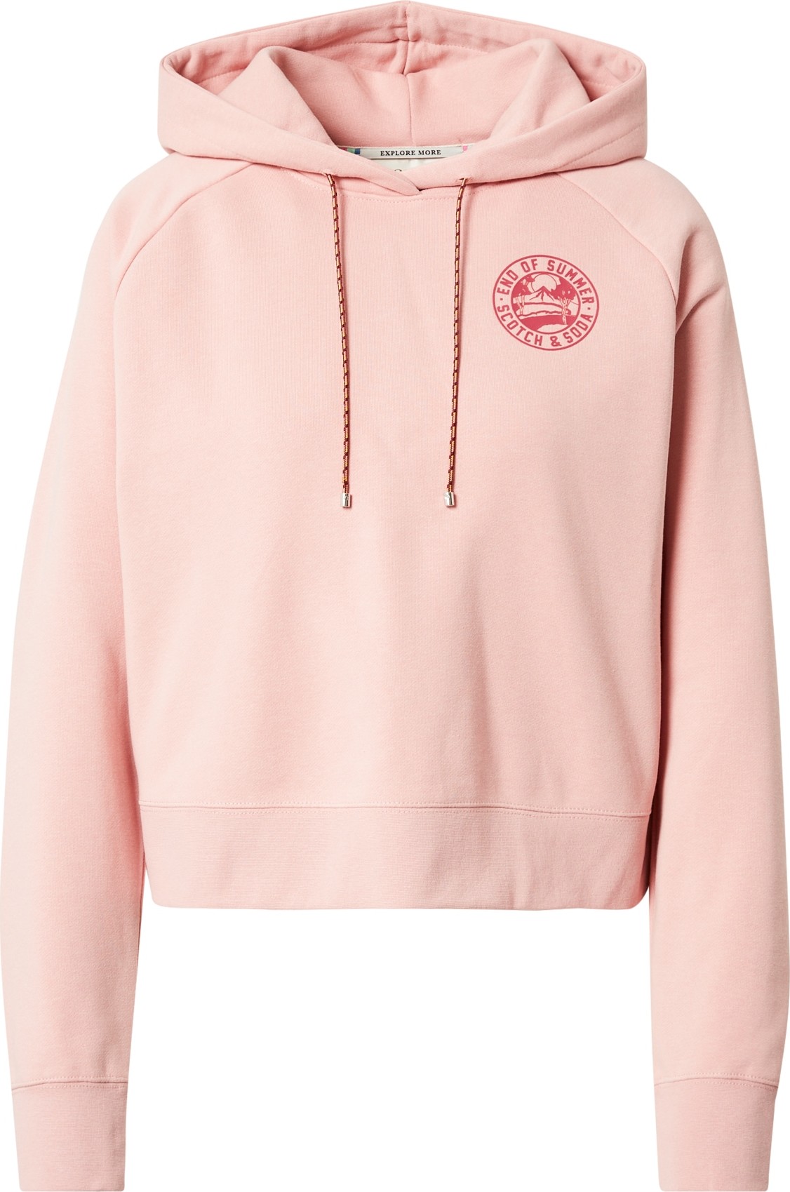 SCOTCH & SODA Mikina pastelově růžová / malinová