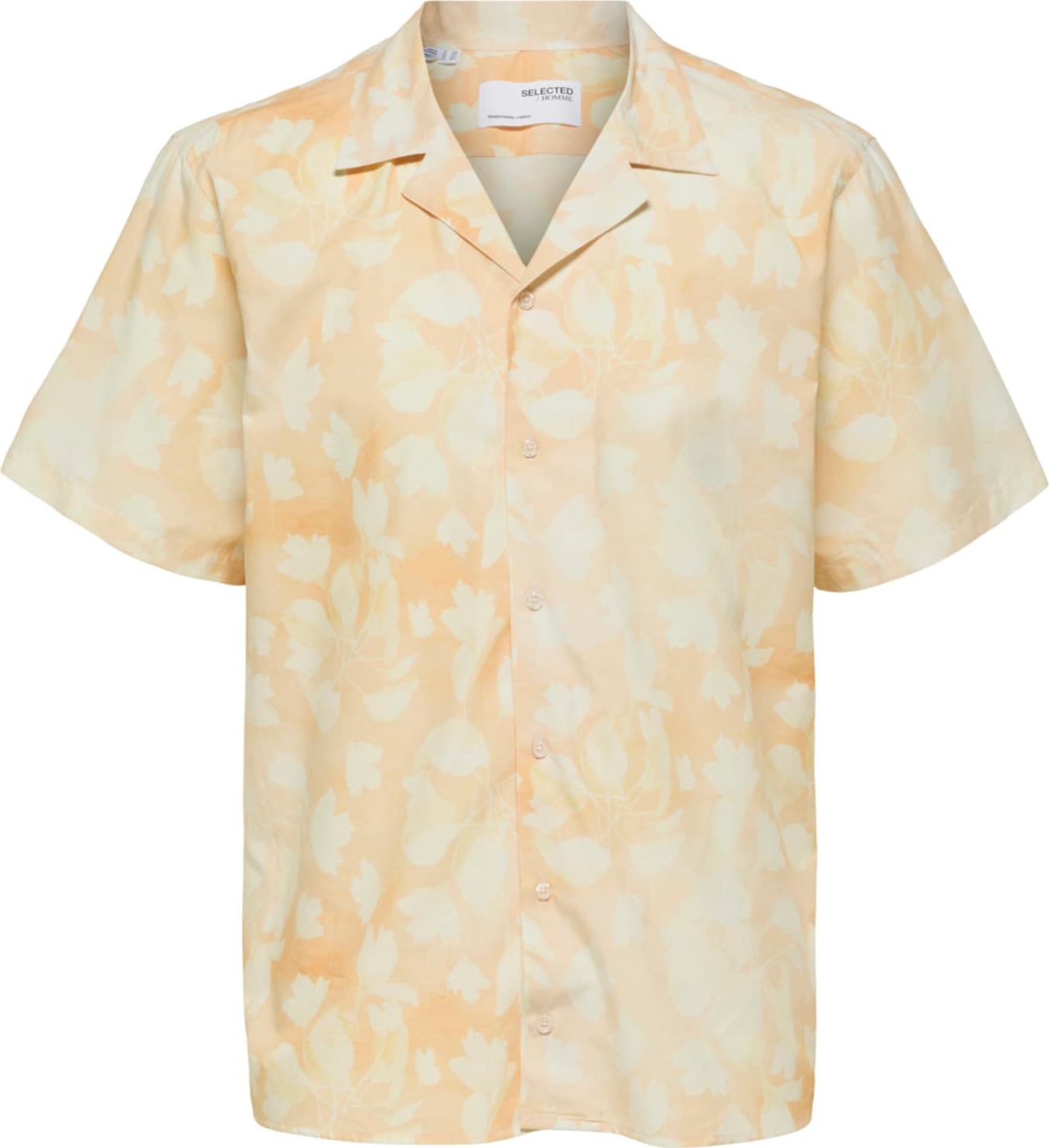 SELECTED HOMME Košile jasně oranžová / světle žlutá