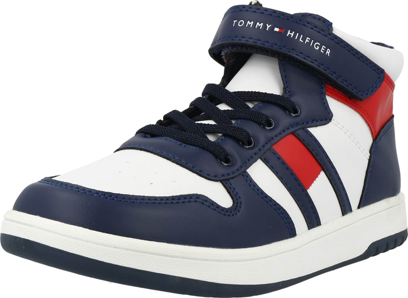 TOMMY HILFIGER Tenisky tmavě modrá / jasně červená / bílá