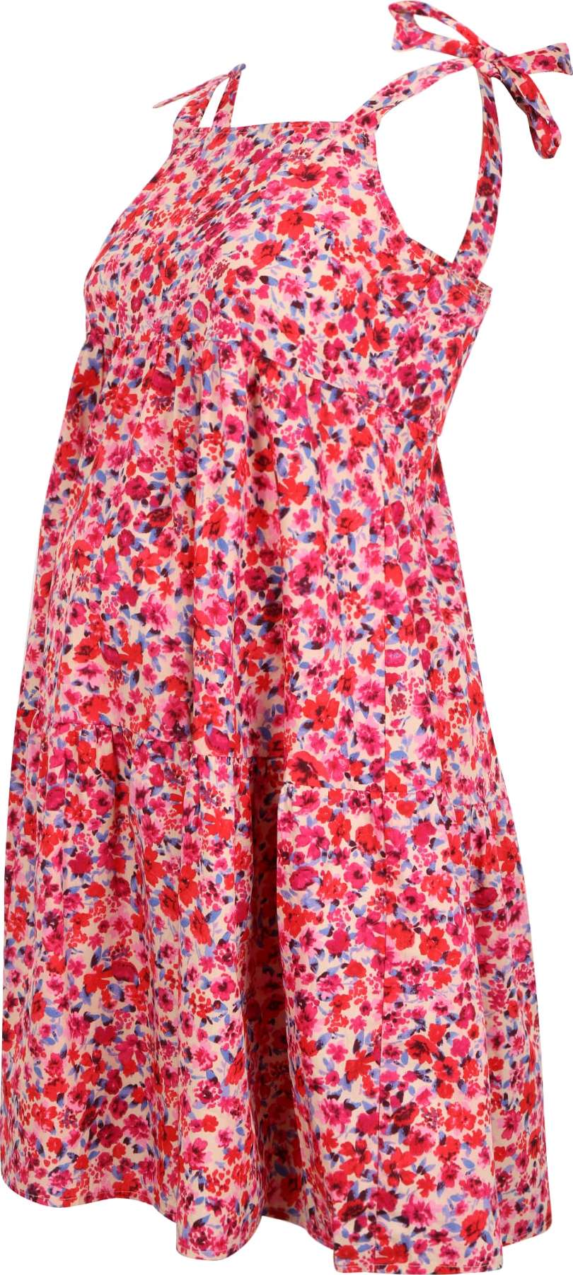 Vero Moda Maternity Letní šaty 'METTE' pink / béžová / světlemodrá / červená