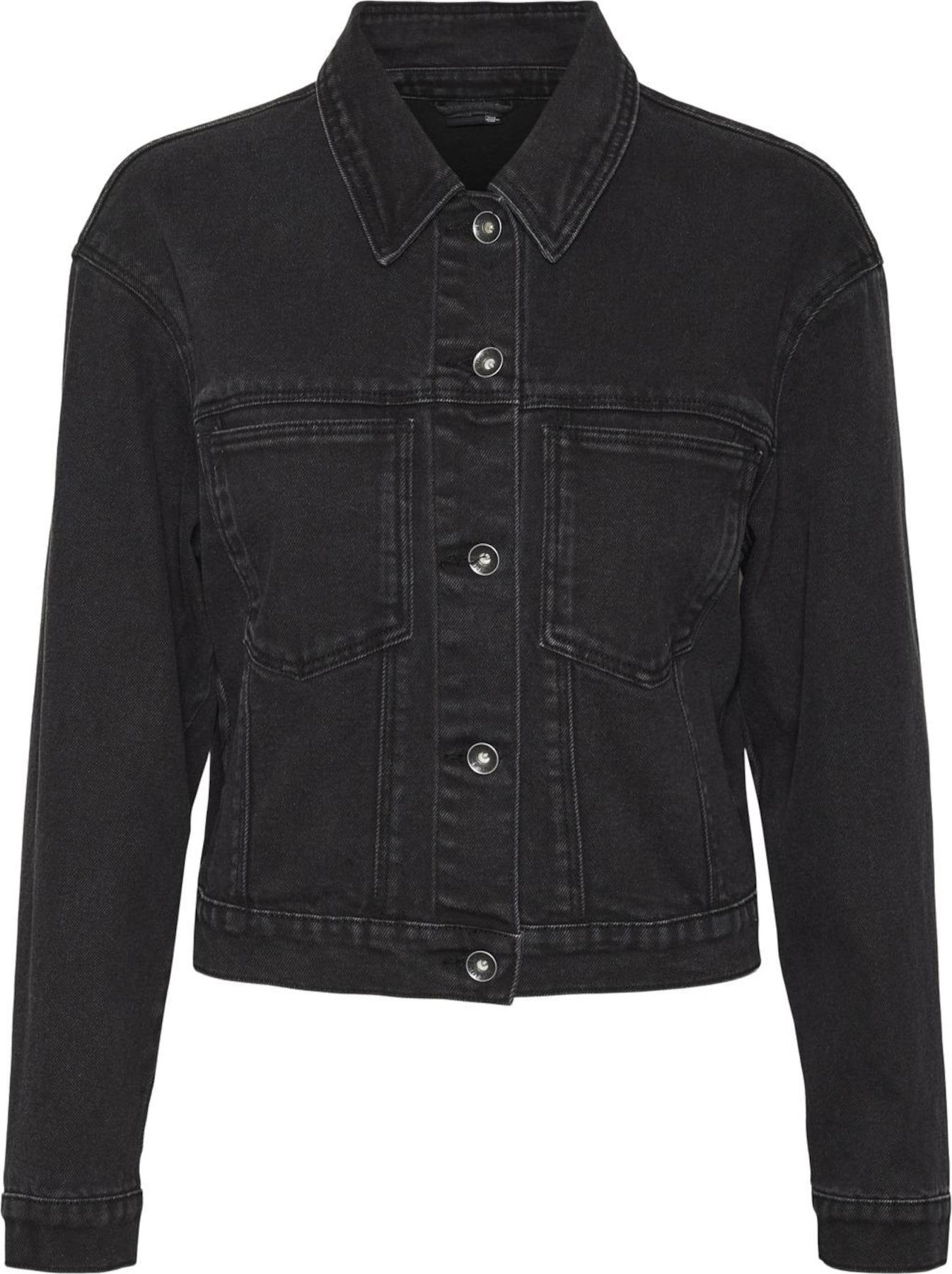 VERO MODA Přechodná bunda 'Brenda' černá džínovina