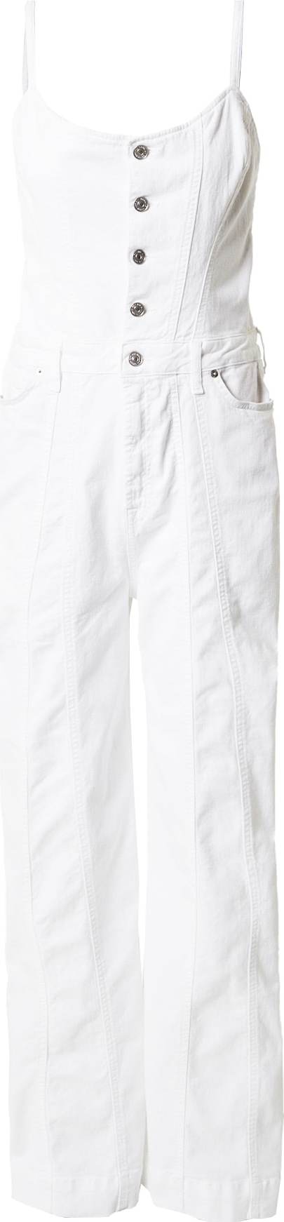 7 for all mankind Overal bílá