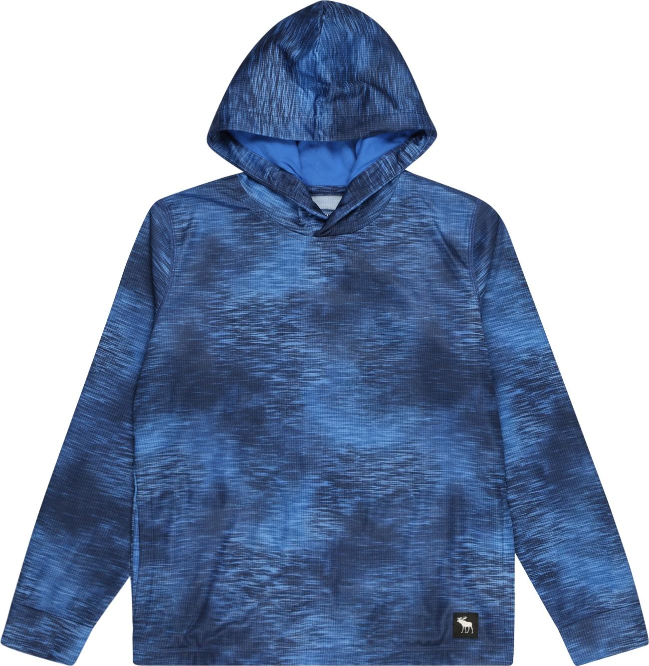 Abercrombie & Fitch Mikina modrá / námořnická modř / bílá / černá