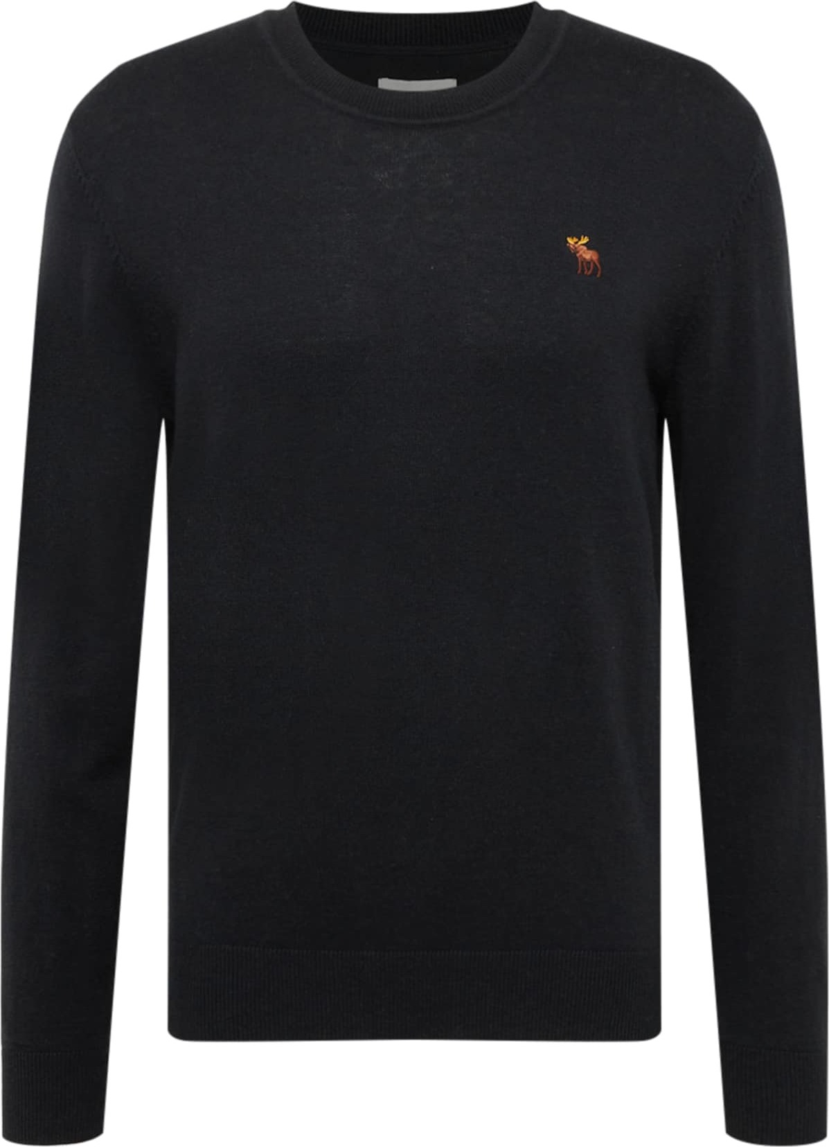 Abercrombie & Fitch Svetr černá / oranžová