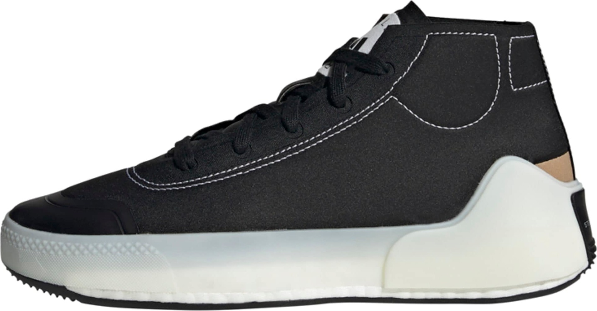 adidas by Stella McCartney Sportovní boty 'Treino' černá / bílá