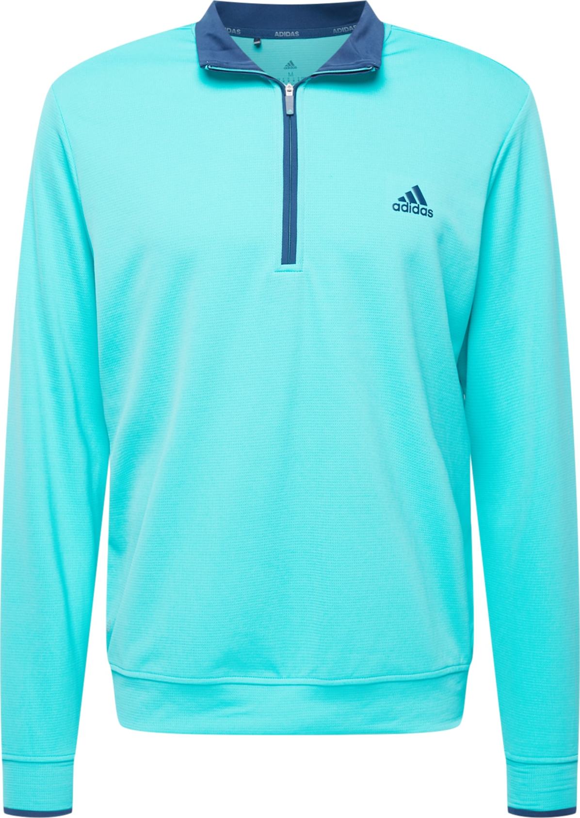 adidas Golf Sportovní mikina tyrkysová / marine modrá