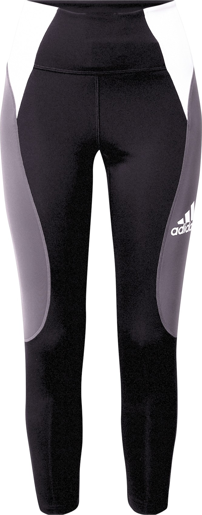 ADIDAS PERFORMANCE Sportovní kalhoty tmavě šedá / černá / bílá