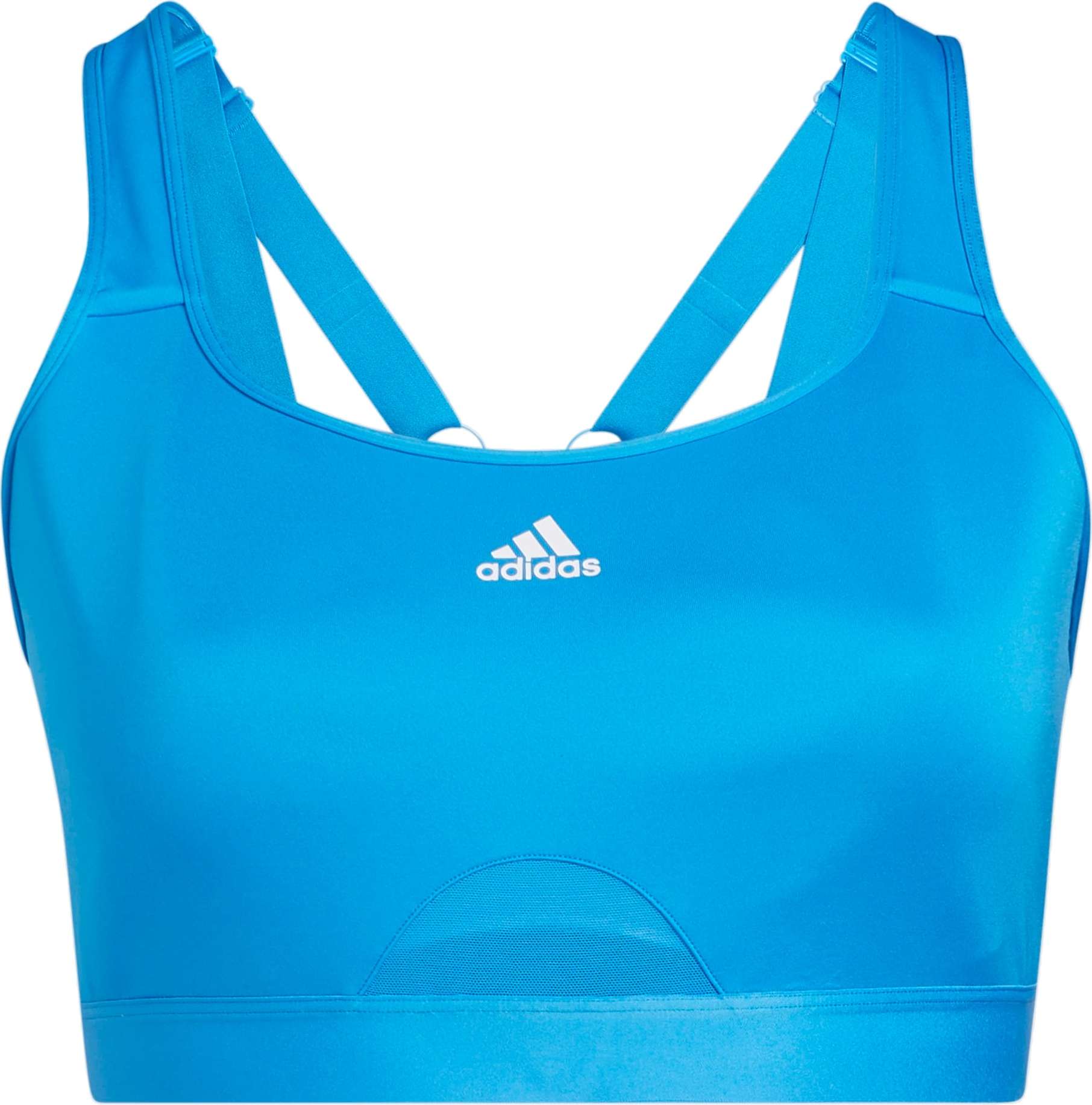 ADIDAS PERFORMANCE Sportovní podprsenka modrá / bílá