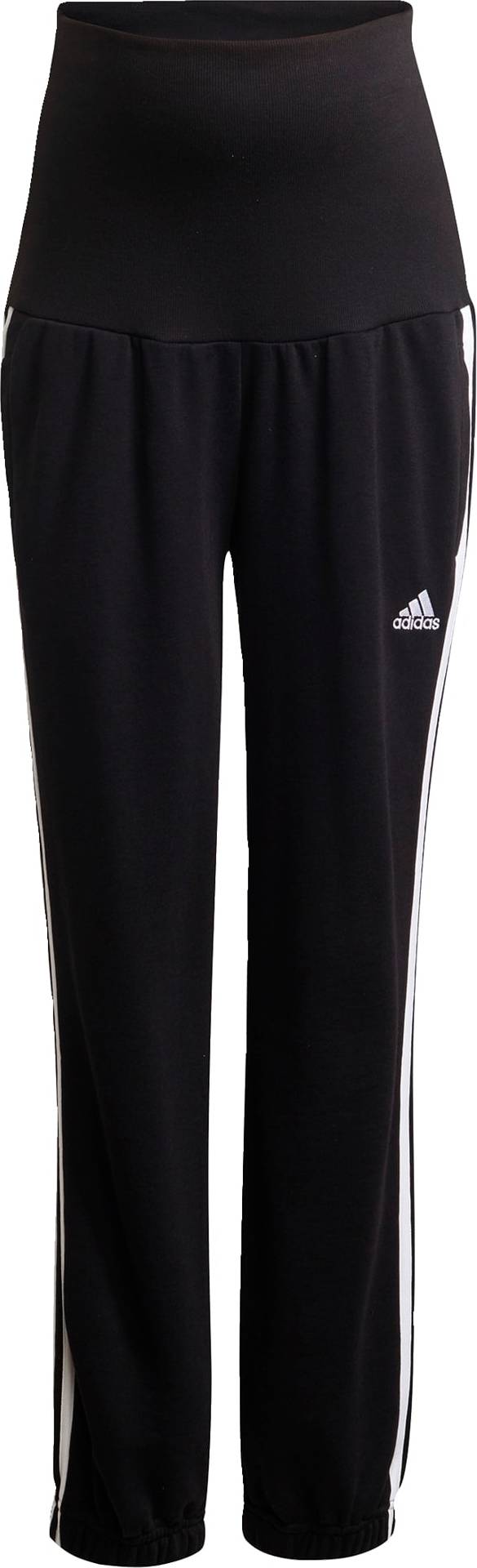 ADIDAS PERFORMANCE Sportovní kalhoty černá / bílá