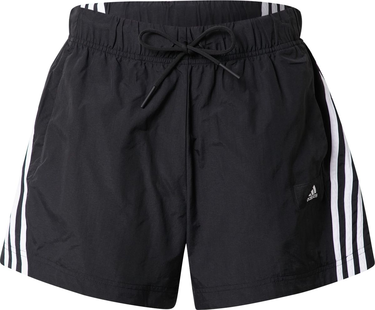 ADIDAS PERFORMANCE Sportovní kalhoty černá / bílá