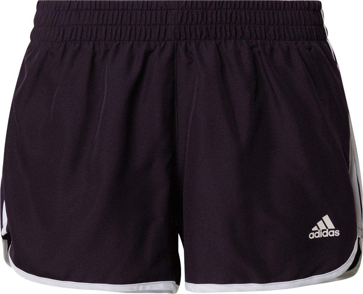 ADIDAS PERFORMANCE Sportovní kalhoty 'Marathon 20' černá / bílá