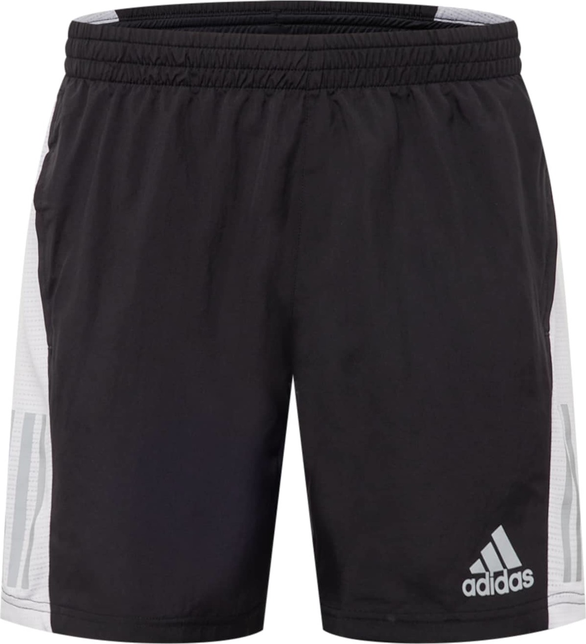 ADIDAS PERFORMANCE Sportovní kalhoty 'OWN THE RUN 7' černá / bílá / šedá