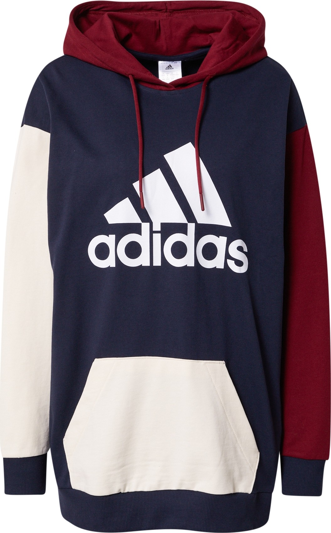 ADIDAS PERFORMANCE Sportovní mikina béžová / burgundská červeň / tmavě modrá