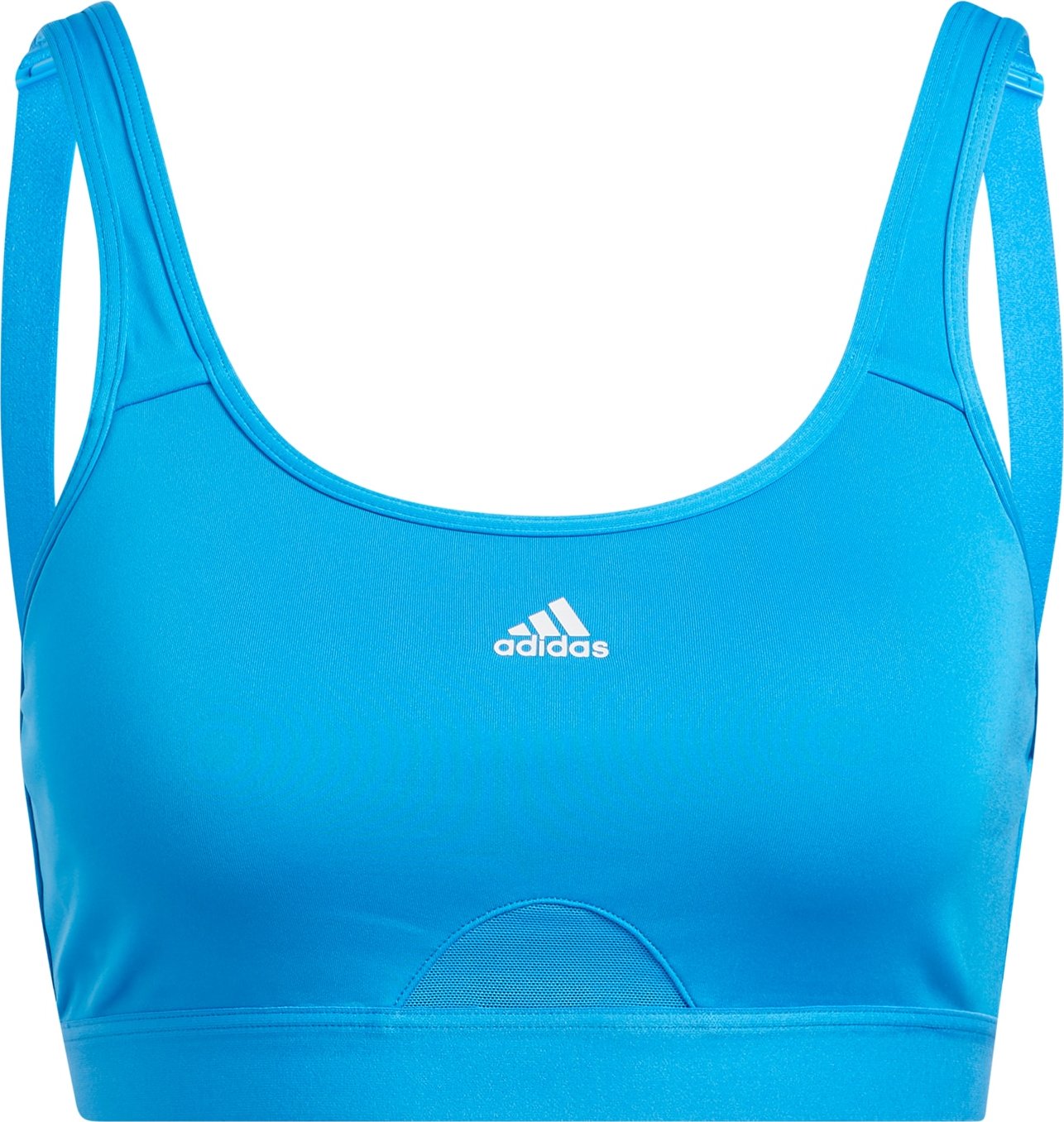 ADIDAS PERFORMANCE Sportovní podprsenka bílá / modrá