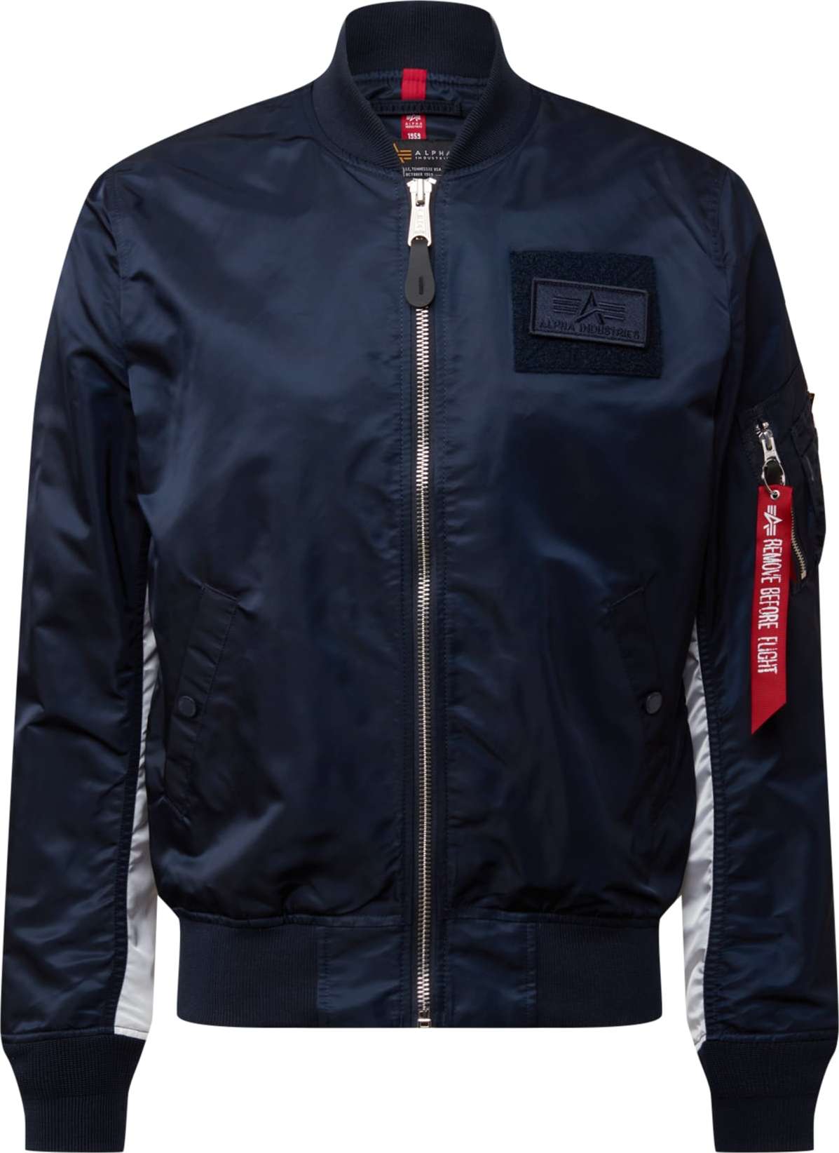 ALPHA INDUSTRIES Přechodná bunda námořnická modř / červená / bílá