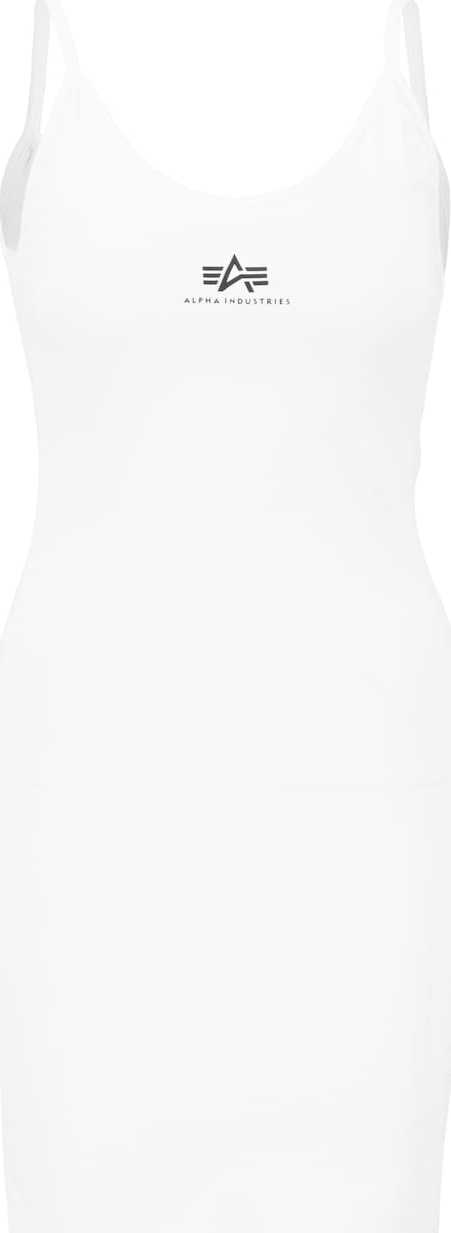 ALPHA INDUSTRIES Šaty černá / bílá