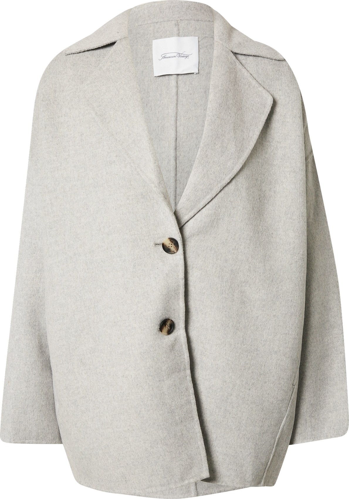 AMERICAN VINTAGE Přechodný kabát 'DADOULOVE' šedý melír