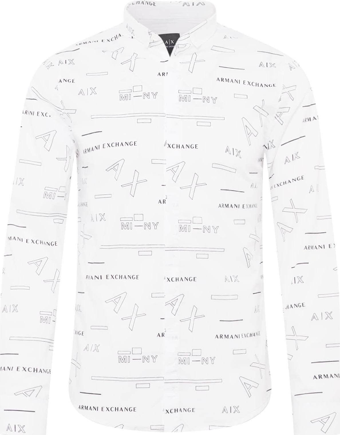 ARMANI EXCHANGE Košile bílá / černá