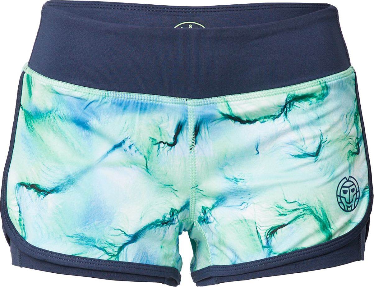 BIDI BADU Sportovní kalhoty 'Chidera' modrá / námořnická modř / světle zelená / bílá