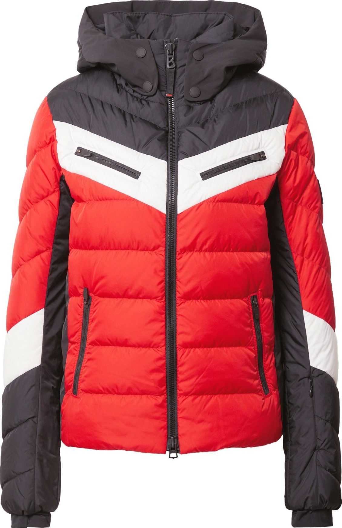 Bogner Fire + Ice Outdoorová bunda 'FARINA3' černá / červená / bílá