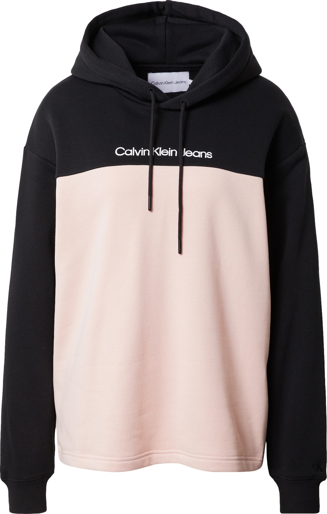 Calvin Klein Jeans Mikina černá / pudrová