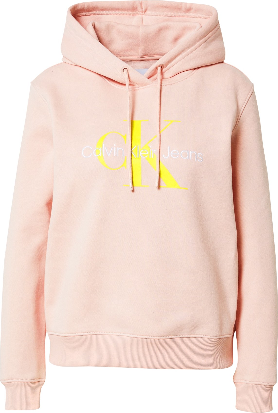 Calvin Klein Jeans Mikina růže / žlutá / bílá