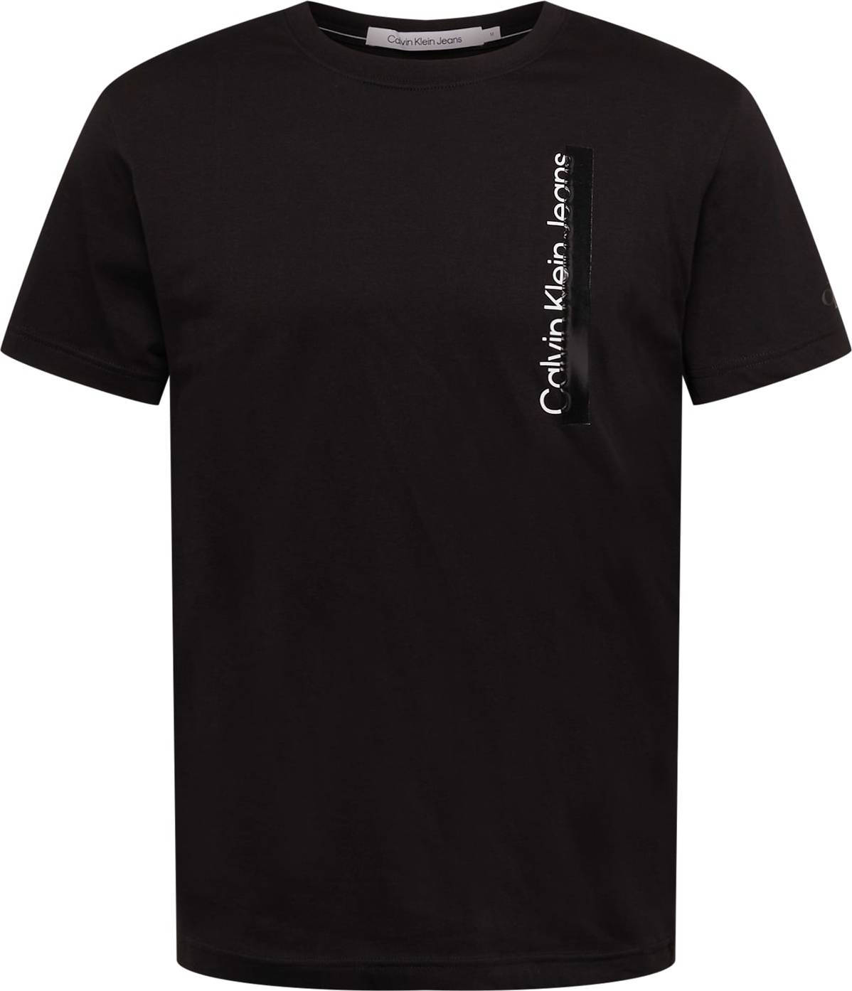 Calvin Klein Jeans Tričko černá / bílá