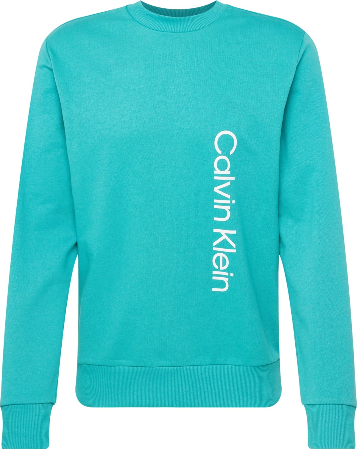 Calvin Klein Mikina bílá / aqua modrá