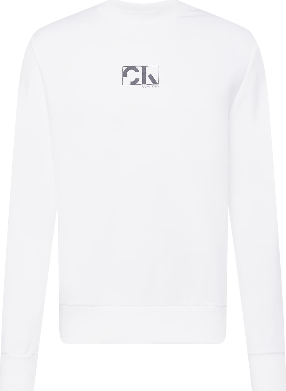 Calvin Klein Mikina bílá / černá