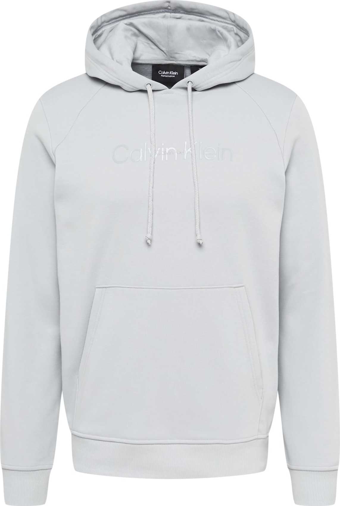 Calvin Klein Performance Sportovní mikina světle šedá