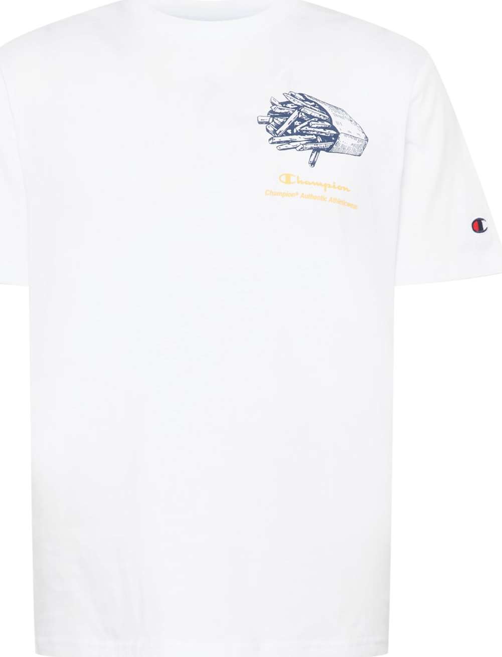 Champion Authentic Athletic Apparel Tričko bílá / námořnická modř / jasně oranžová / červená