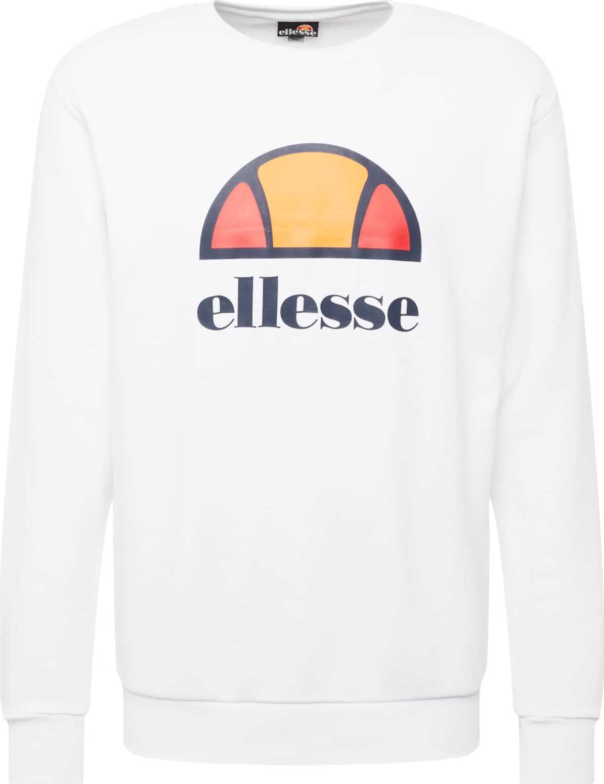 ELLESSE Mikina 'Perc' bílá / červená / žlutá / tmavě modrá