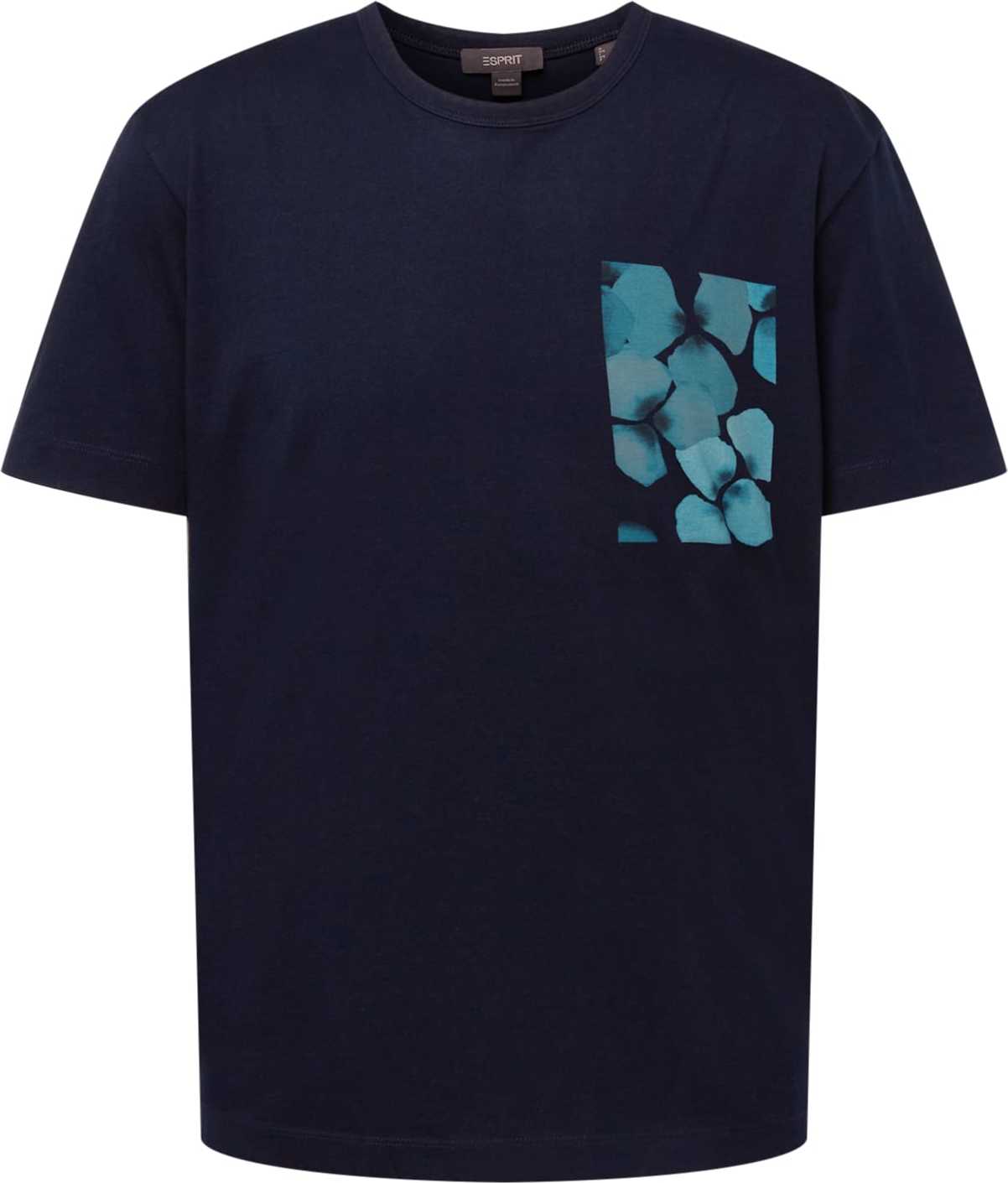 Esprit Collection Tričko modrá / černá