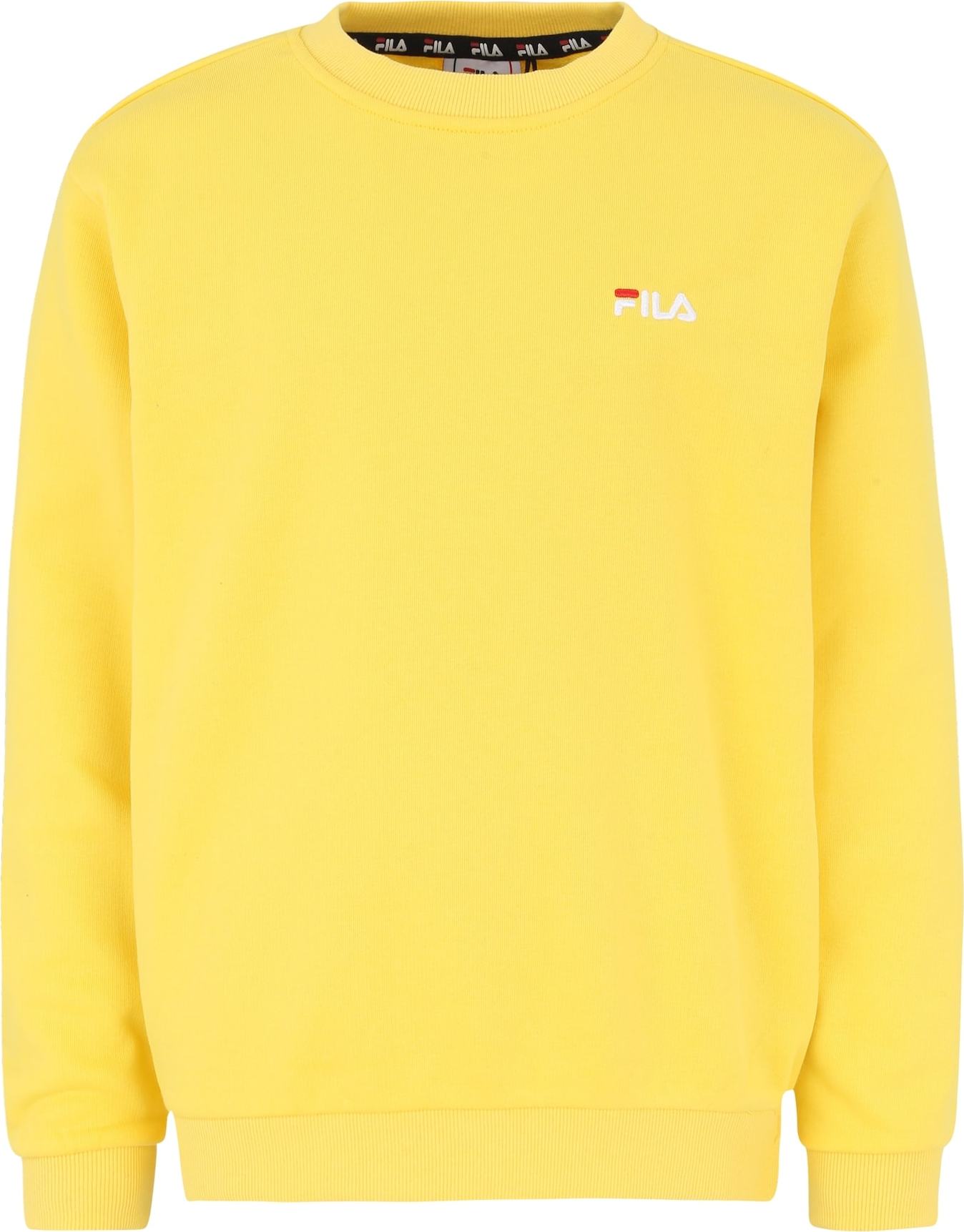 FILA Mikina 'Skara' žlutá / bílá / červená