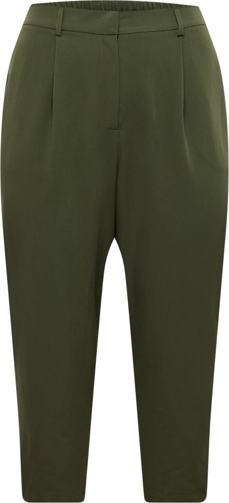 Guido Maria Kretschmer Curvy Collection Kalhoty se sklady v pase 'Pearl' zelená
