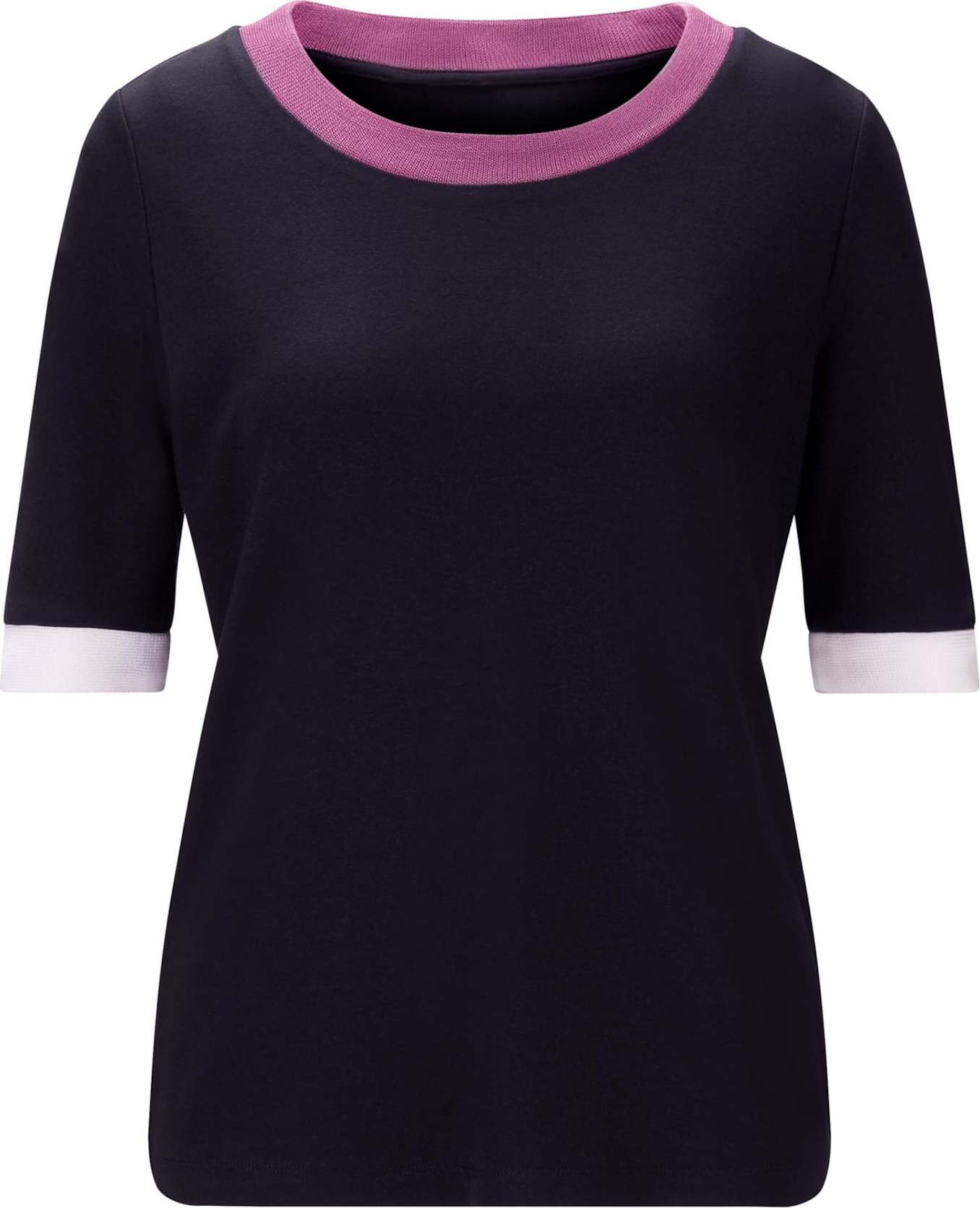 heine Tričko marine modrá / fuchsiová / offwhite