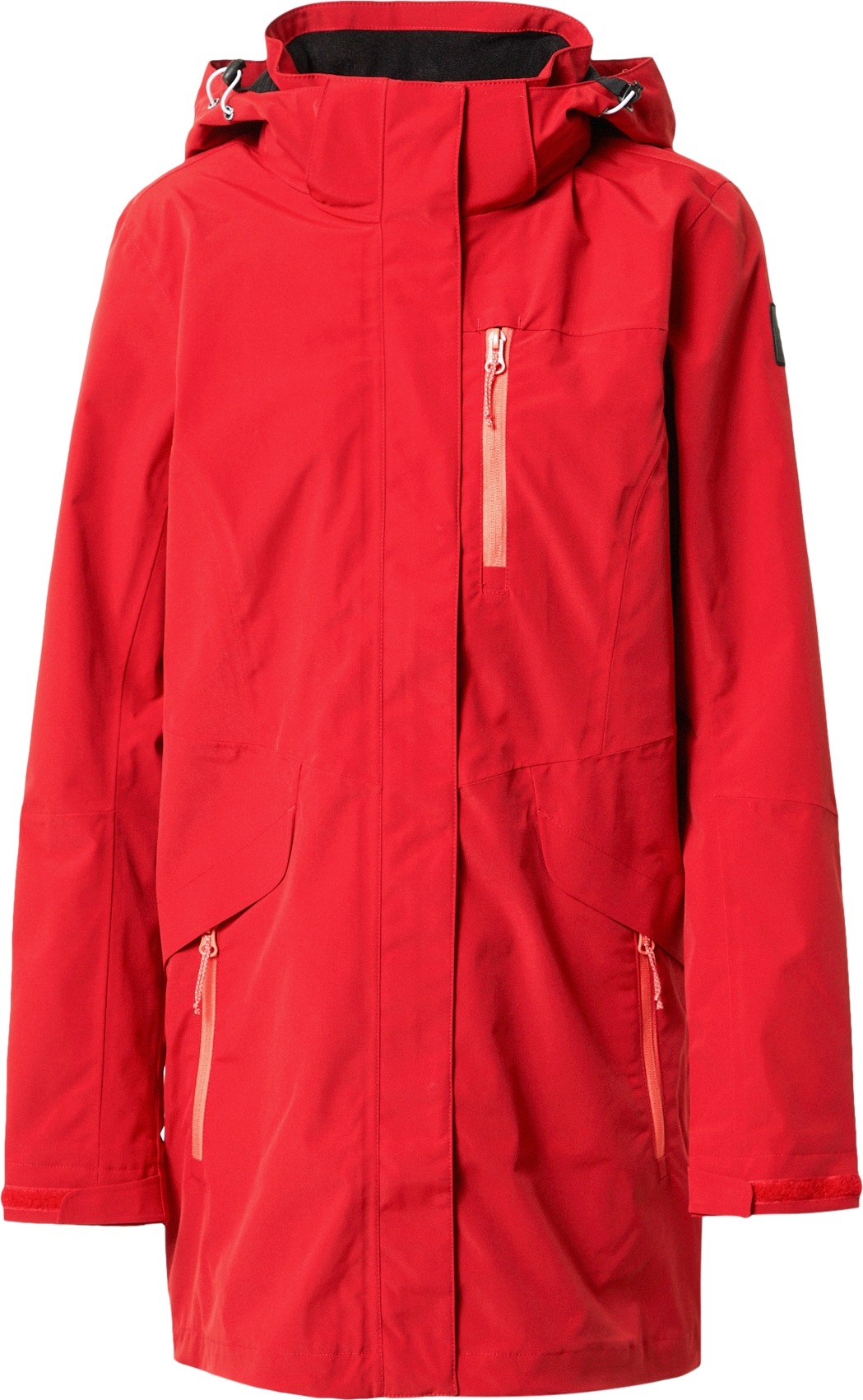 ICEPEAK Outdoorová bunda 'BELFORT' ohnivá červená / černá