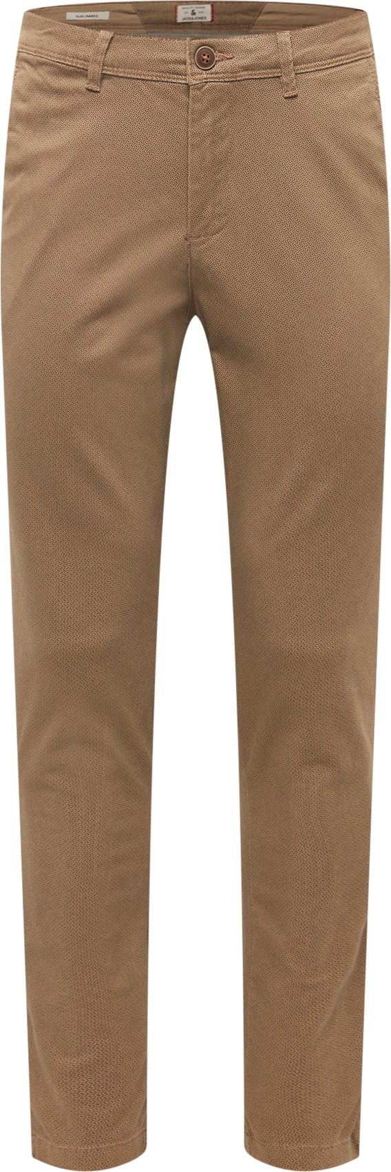 JACK & JONES Chino kalhoty 'MARCO' béžová / hnědá
