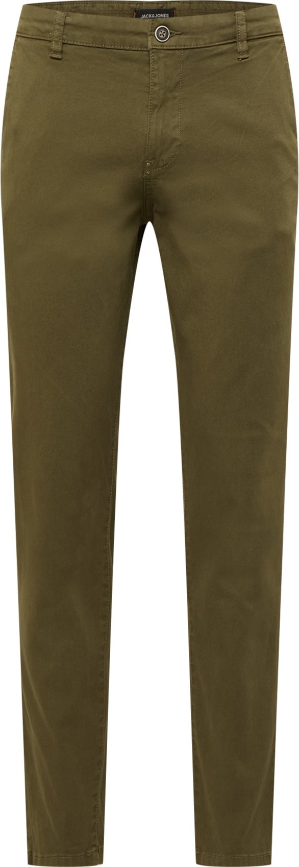 JACK & JONES Chino kalhoty 'Marco Fred' olivová