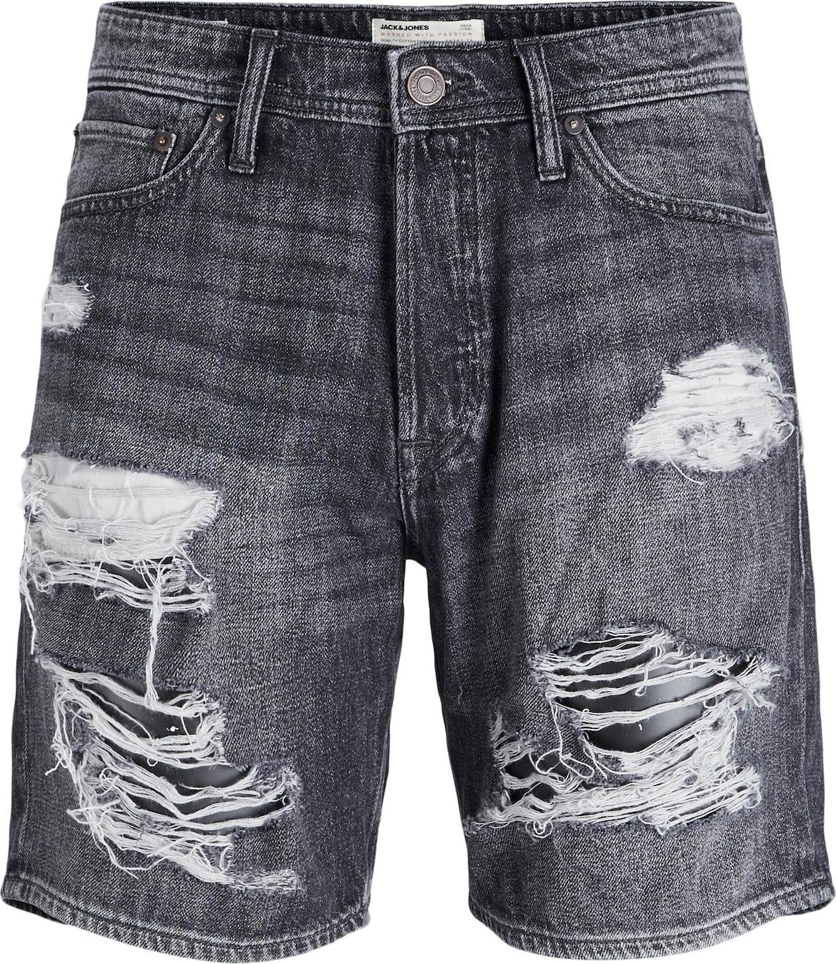 JACK & JONES Džíny 'CHRIS' černá džínovina