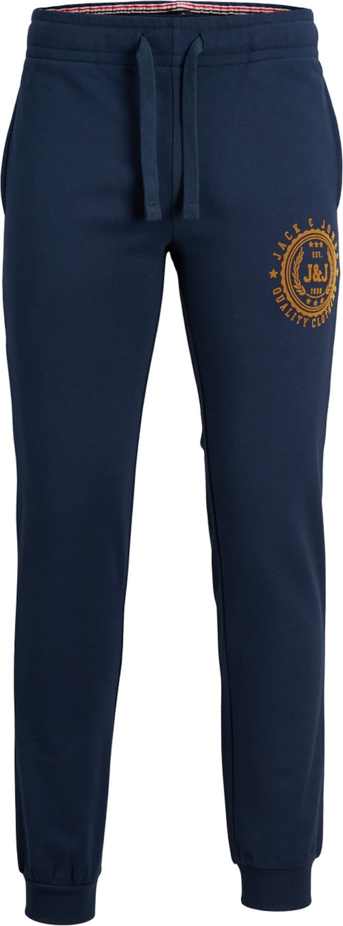 JACK & JONES Kalhoty 'Gordon' námořnická modř / hnědá