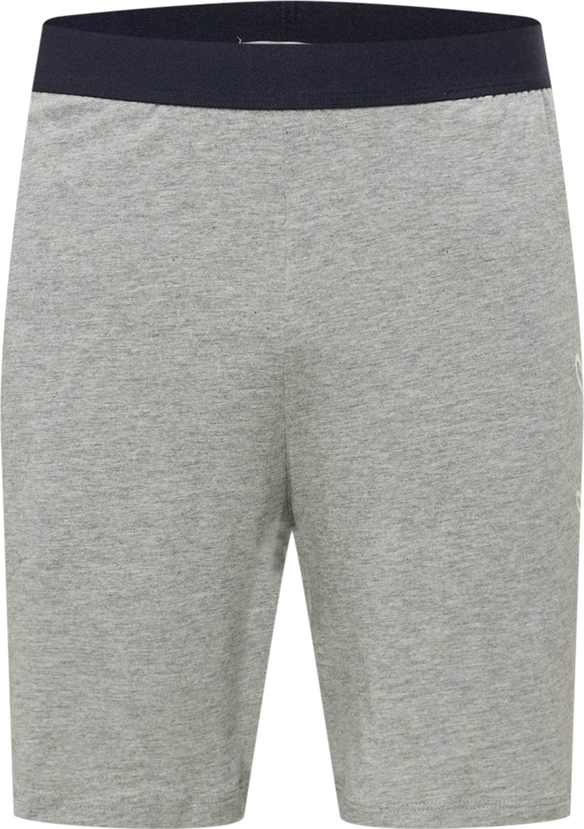 JACK & JONES Kalhoty 'MILLER' šedý melír / černá / bílá