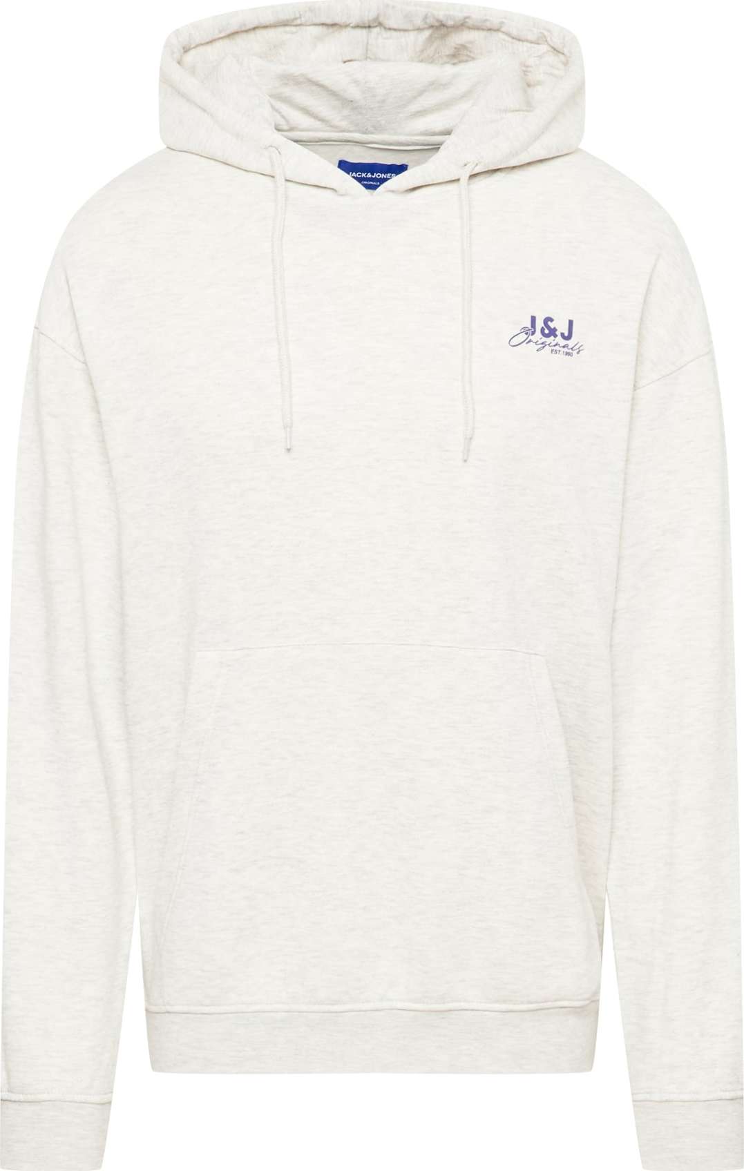 JACK & JONES Mikina 'BRINK' modrá / bílý melír